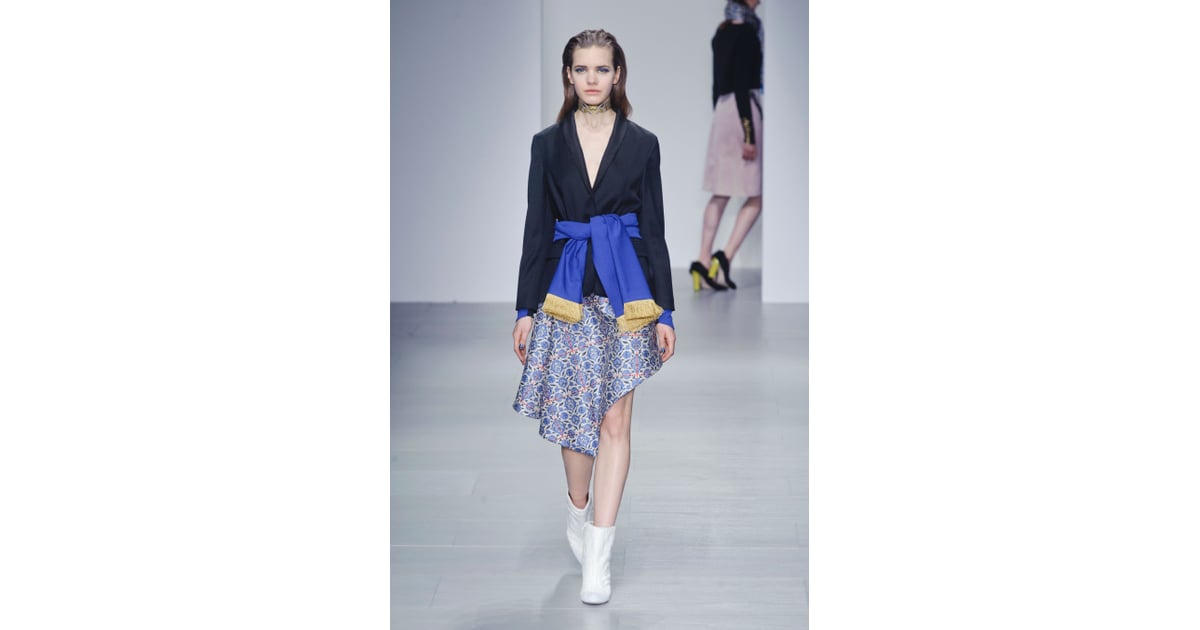 Statement Scarves Trends Fall 2014 London Fashion Week POPSUGAR