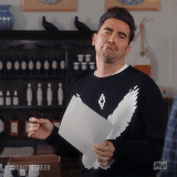 When He Made Best Wishes Our Favorite Parting Phrase Followed By Warmest Regards 25 Downright Brutally Honest David Rose Gifs From Schitt S Creek Popsugar Entertainment Photo 23