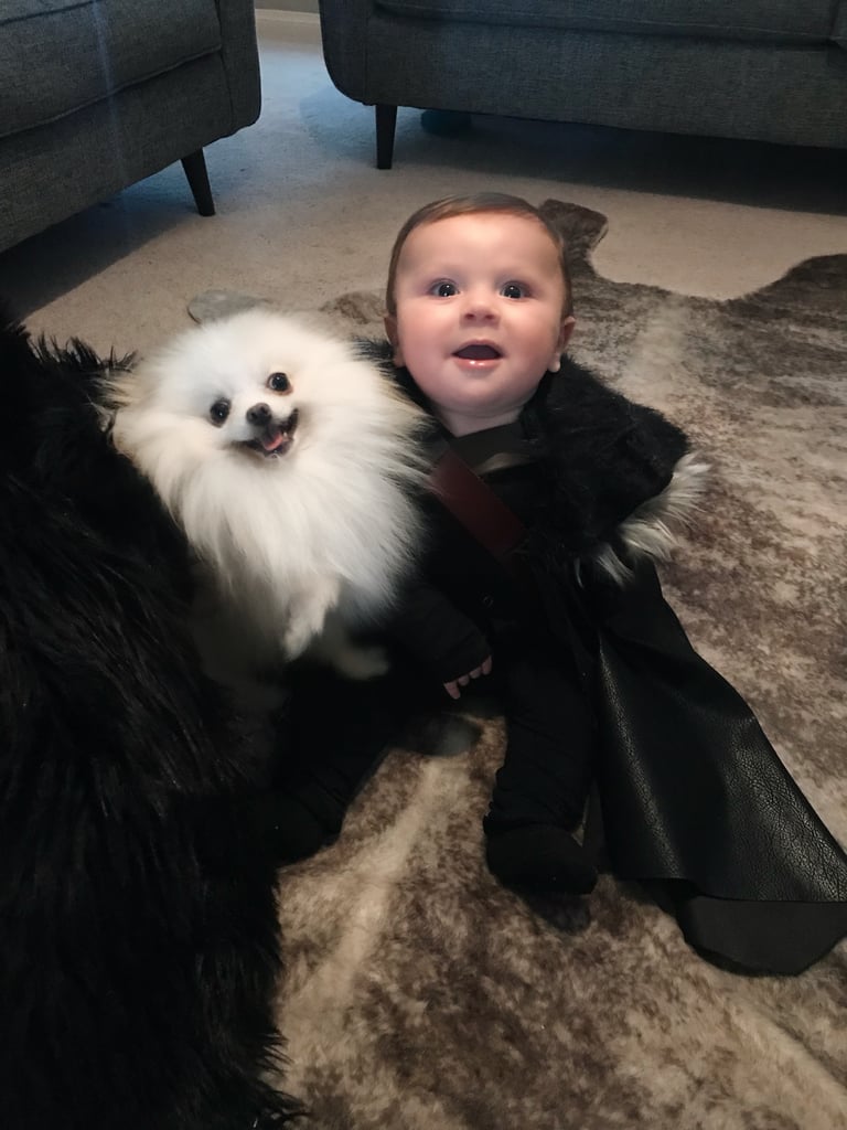 Jon Snow and Ghost Baby Halloween Costume