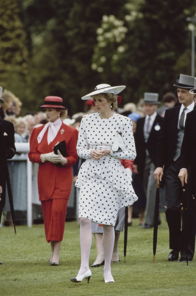 At the Epsom Derby in June 1986.