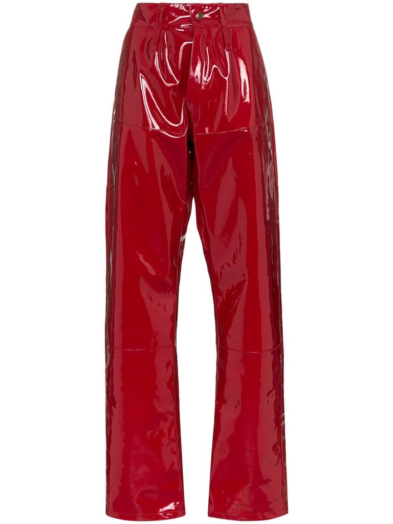 GmbH x Browns Marie high-waisted Vinyl Trousers