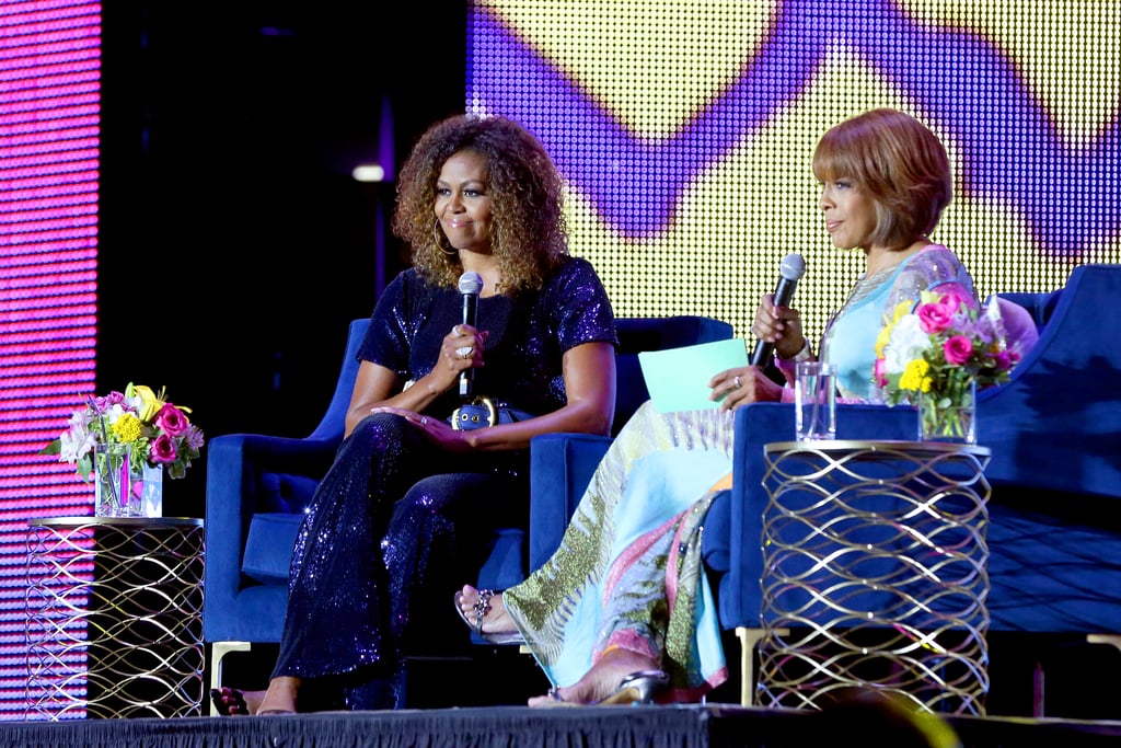 Michelle Obama's Blue Jumpsuit at Essence Festival 2019
