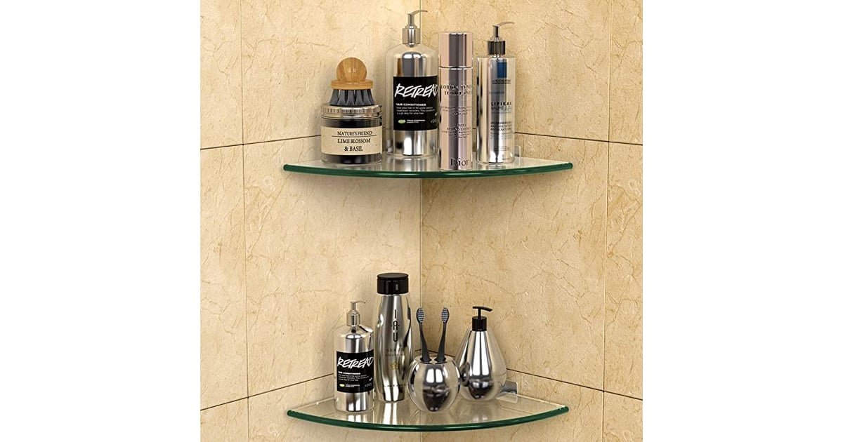 Geekdigg 2 Pack Corner Glass Shelf Best Most Practical Bathroom Products Popsugar Smart