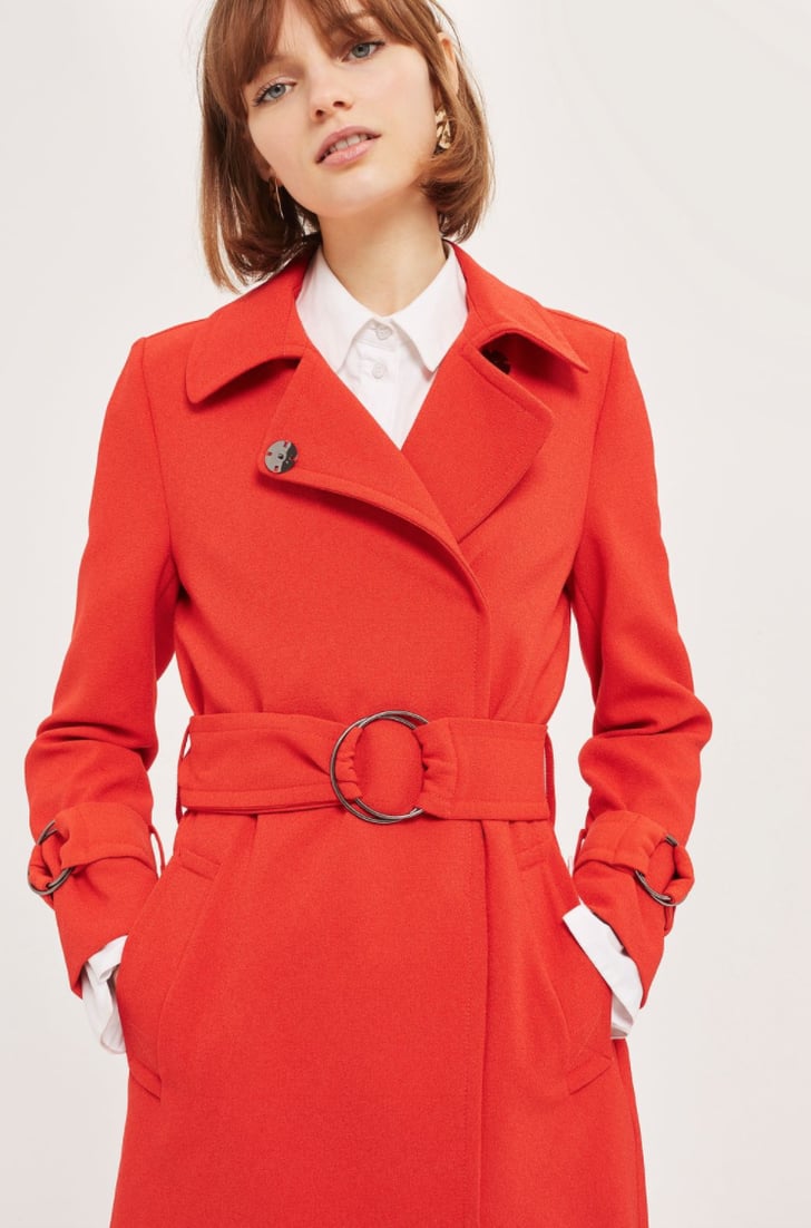 Topshop crepe coat discount