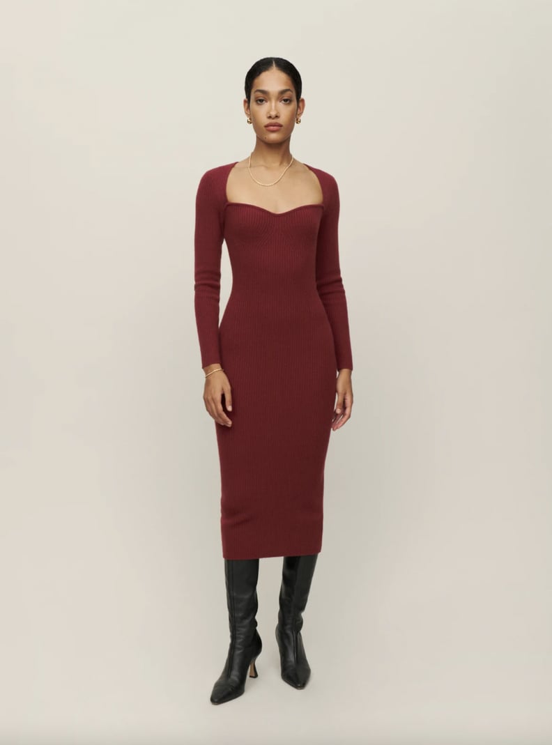 Reformation Tenore Cashmere Sweater Dress