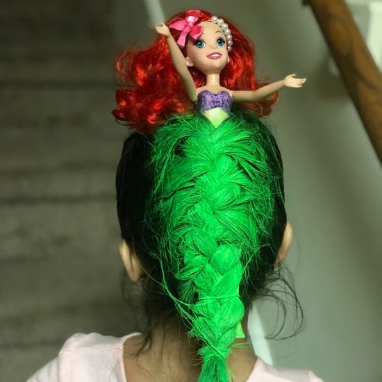 Mom Gives Daughter Green Mermaid Hair For Crazy Hair Day