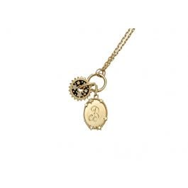 Disk Drop Necklace