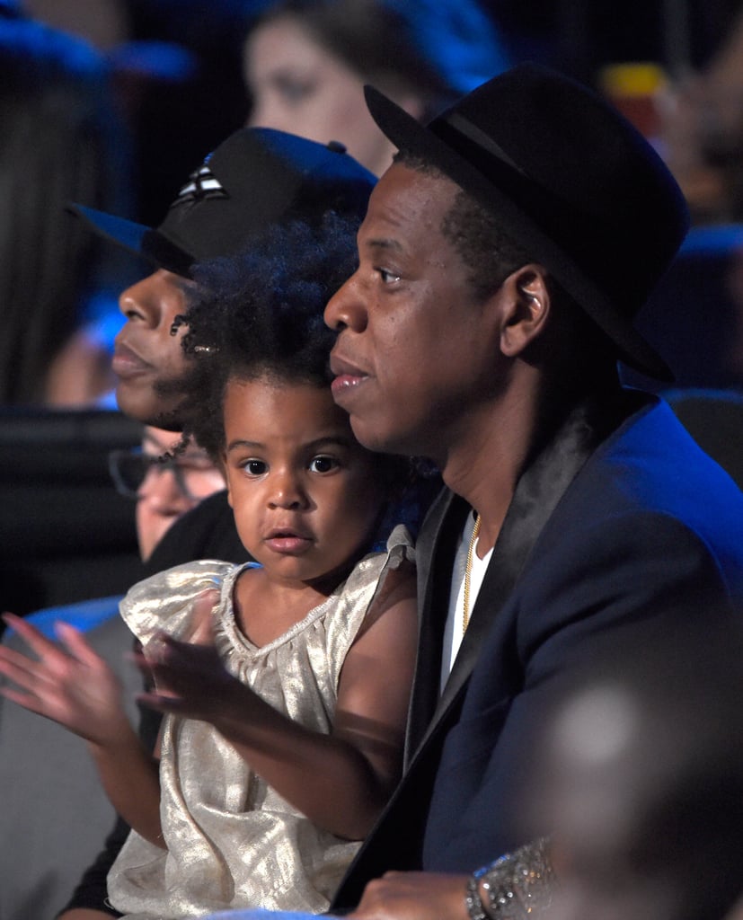 Blue drew eyes when her famous mom took the stage to perform a medley of her songs at the 2014 VMAs. As Beyoncé performed, Blue adorably clapped for her mom in the audience before she and Jay Z made their way to the stage to present Beyoncé with the Michael Jackson Video Vanguard Award.