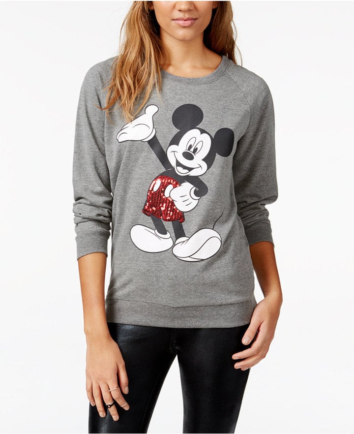 sequin mickey mouse sweatshirt