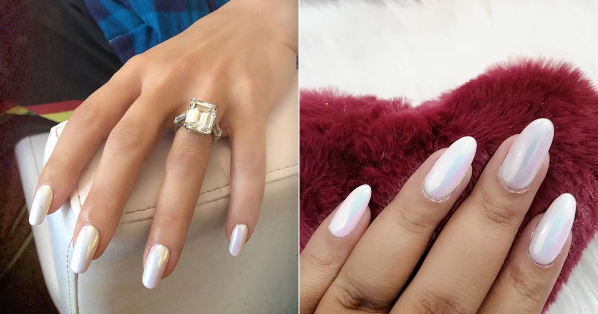 Celebrity White Nail Polish Color Trend | POPSUGAR Beauty