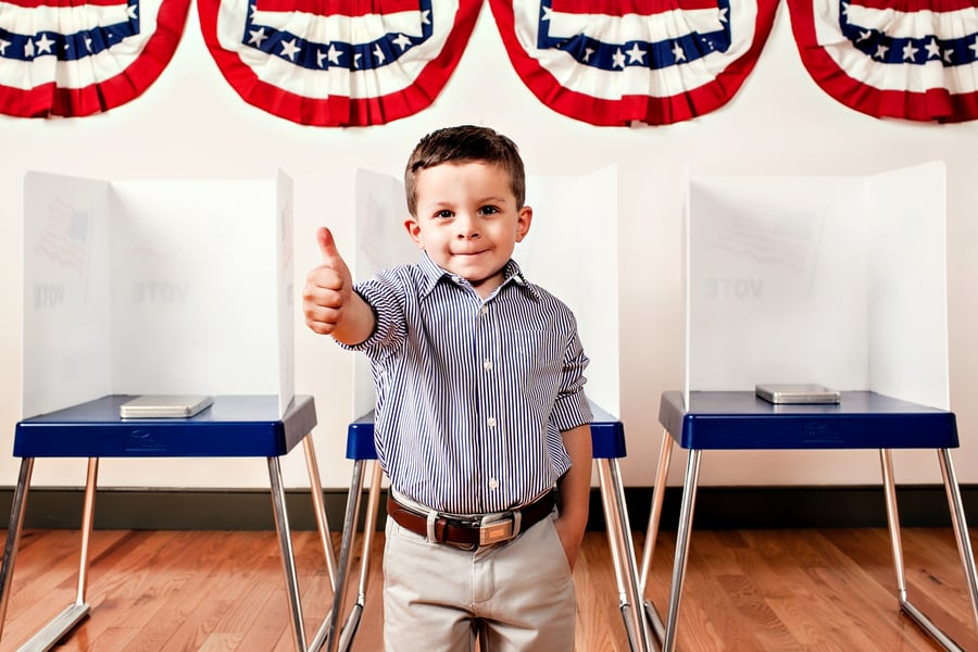 Little Boy Running For President