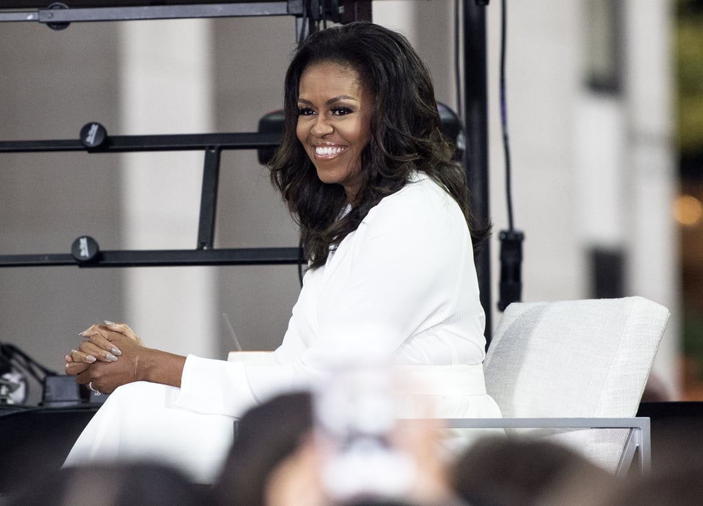 Michelle Obama White Dress October 2018