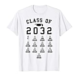 Class of 2032 Grow With Me Shirt