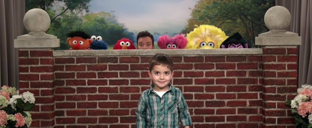 Jimmy Fallon Photobombing Kids With Sesame Street Characters