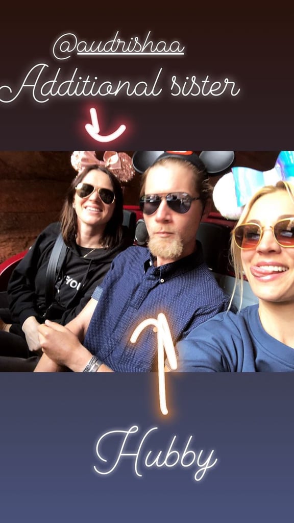 Kaley Cuoco and Karl Cook at Disneyland November 2018