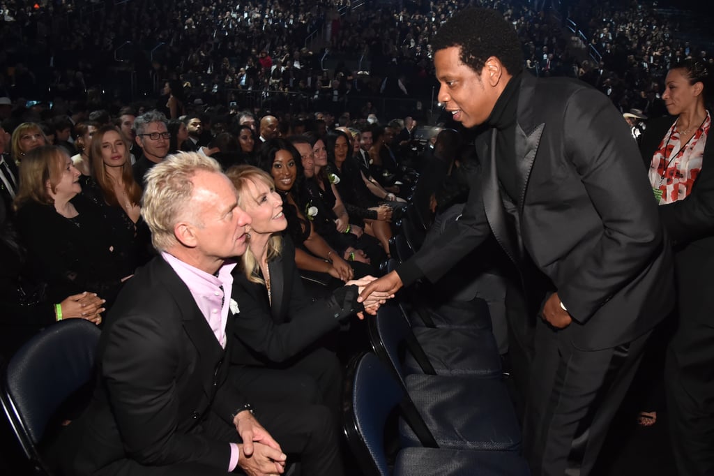 Pictured: Sting, Trudie Styler, and JAY-Z