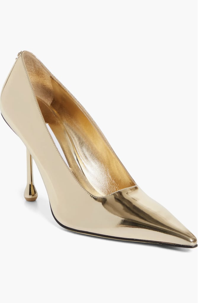 Jimmy Choo Ixia Metallic Pointed Toe Pump