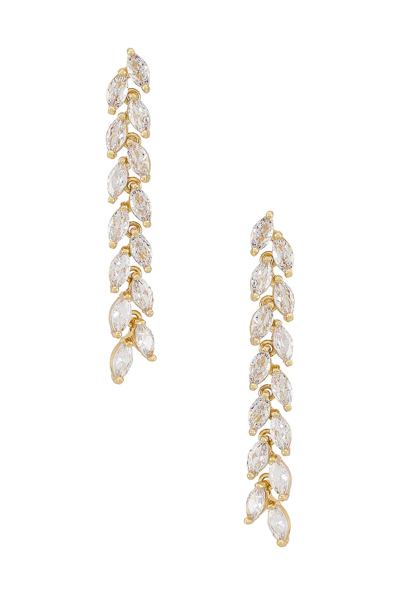 Chandelier Wedding Earrings: Shashi Jadore Drop Earring in Gold
