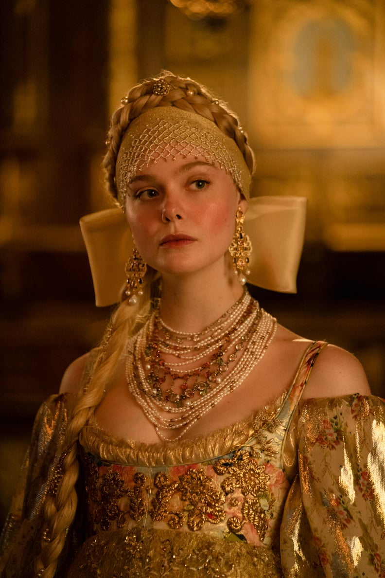 How Elle Fanning's Coronation Dress Was Made For The Great | PS Fashion