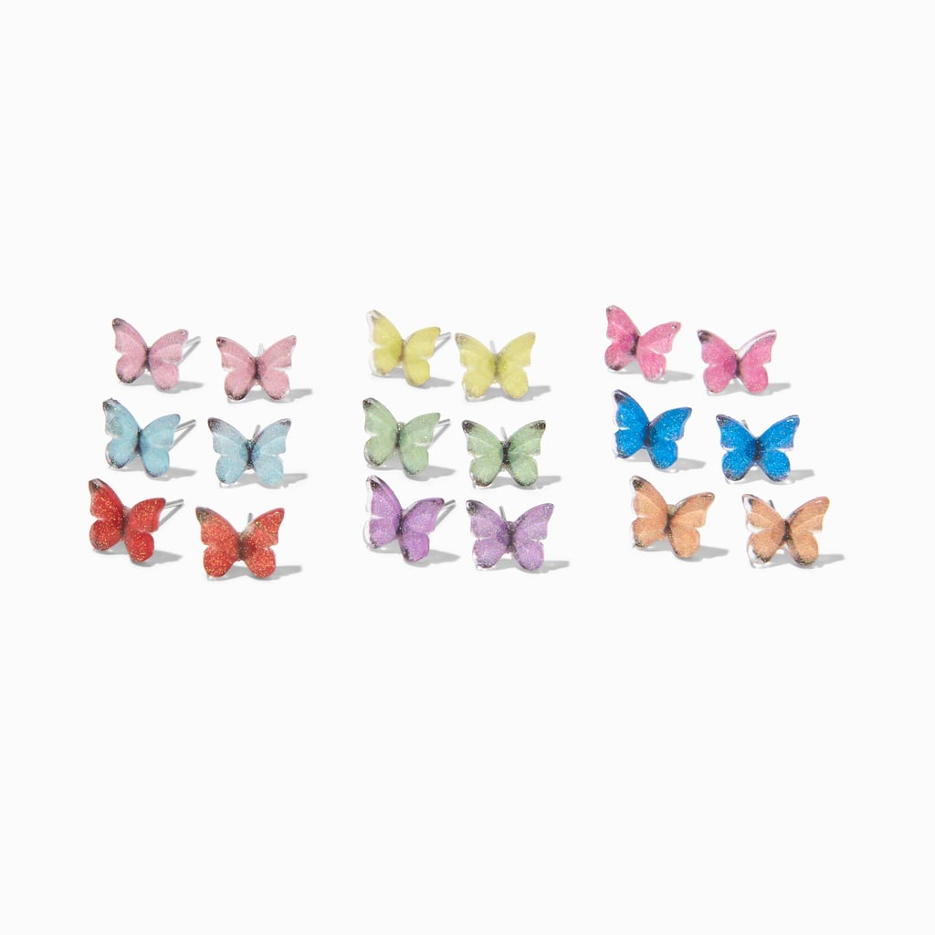Claire's Bright Butterfly Stud Earrings