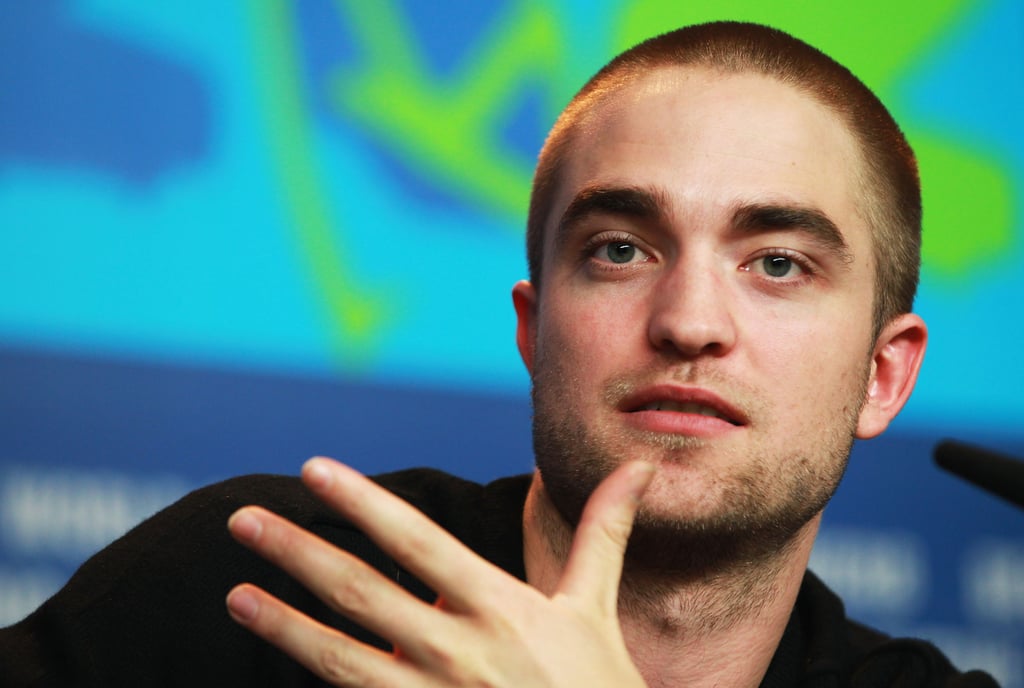 Rob answers questions at the Bel Ami Press Conference.
Rob answers questions at the Bel Ami Press Conference.