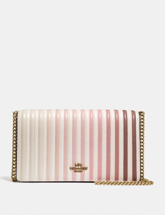 Coach Callie Foldover Chain Clutch With Ombre Quilting