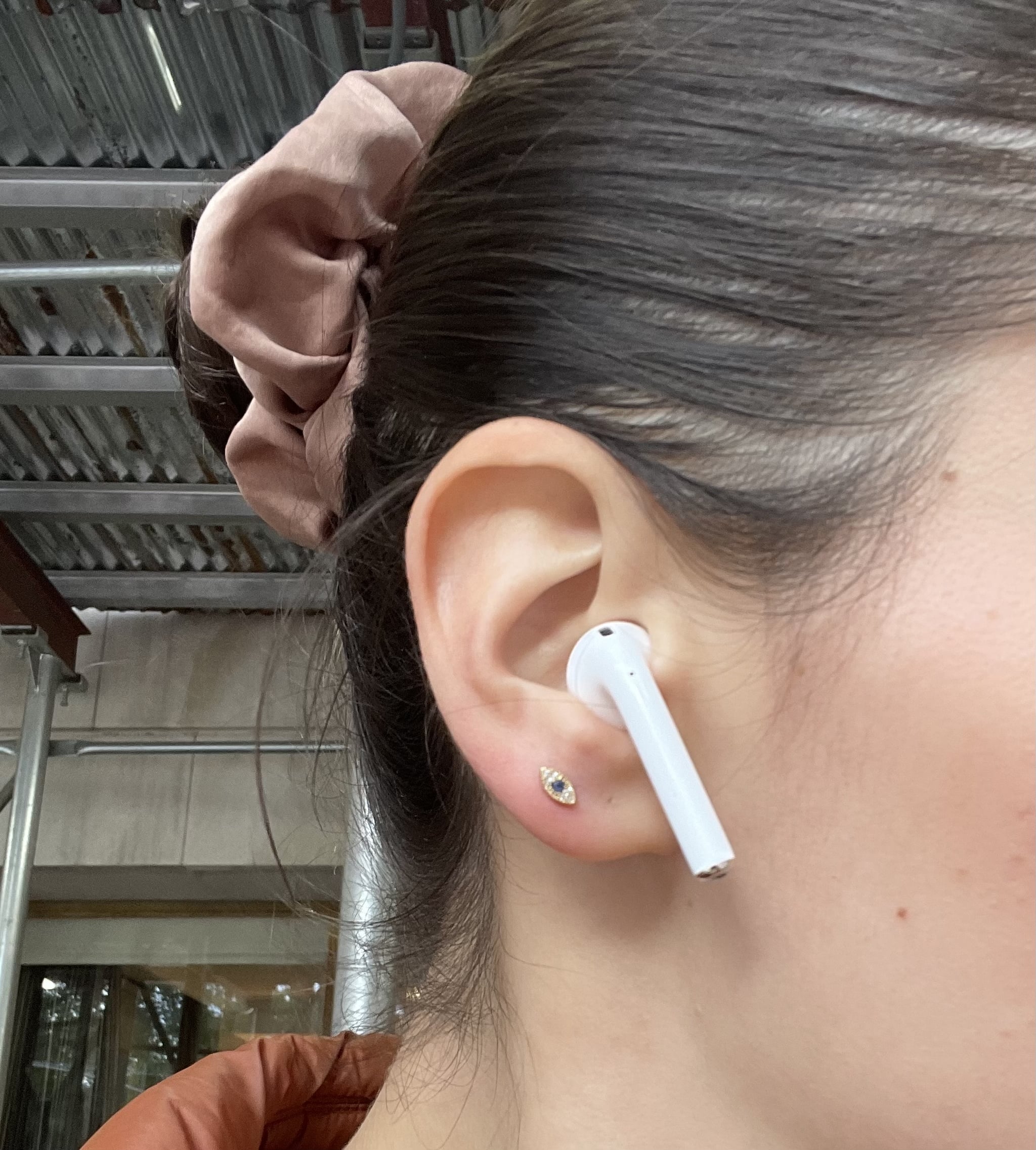 Letting the piercing heal so it doesn't reject.