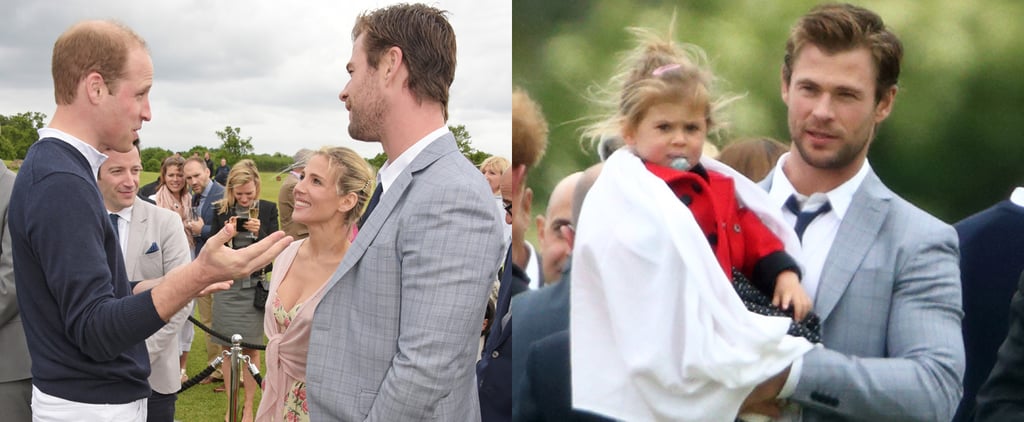 Chris Hemsworth's Family Meets Princes William and Harry
