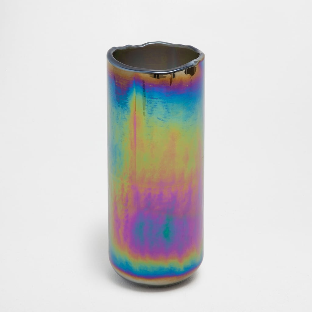 Iridescent-Effect Glass Vase ($50)