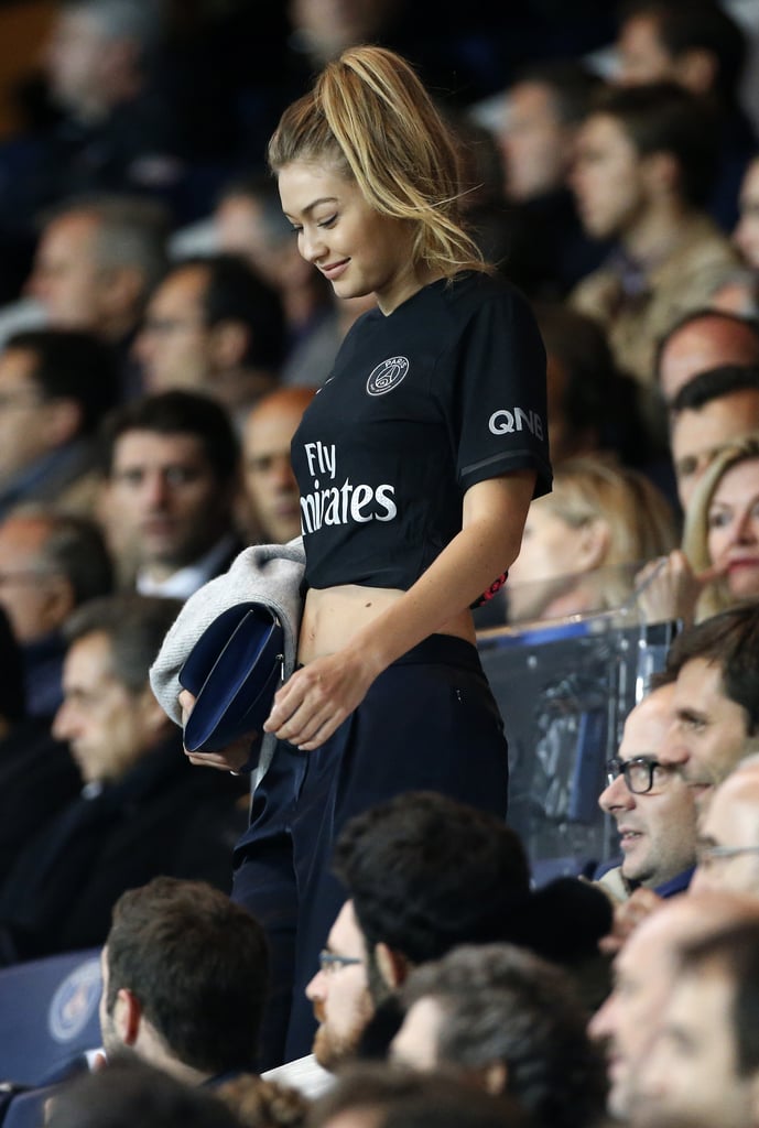 Gigi Hadid And Kendall Jenner Take Selfies At A Soccer Game Popsugar Celebrity Uk