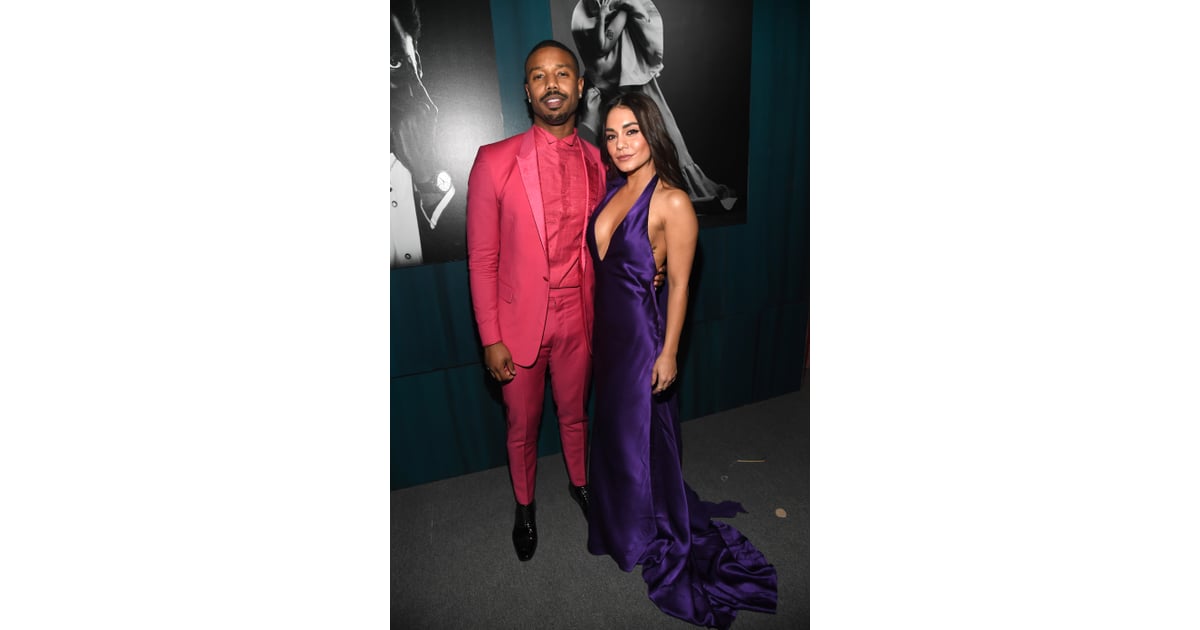Michael B. Jordan and Vanessa Hudgens at the Vanity Fair Oscars Party