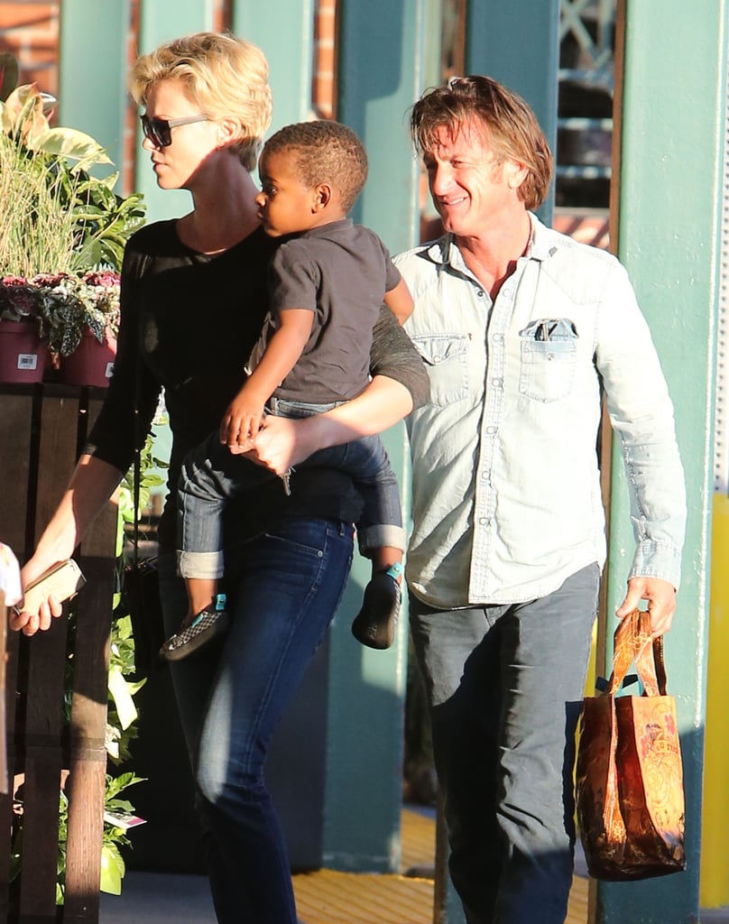 Charlize Theron and Sean Penn With Jackson at Whole Foods