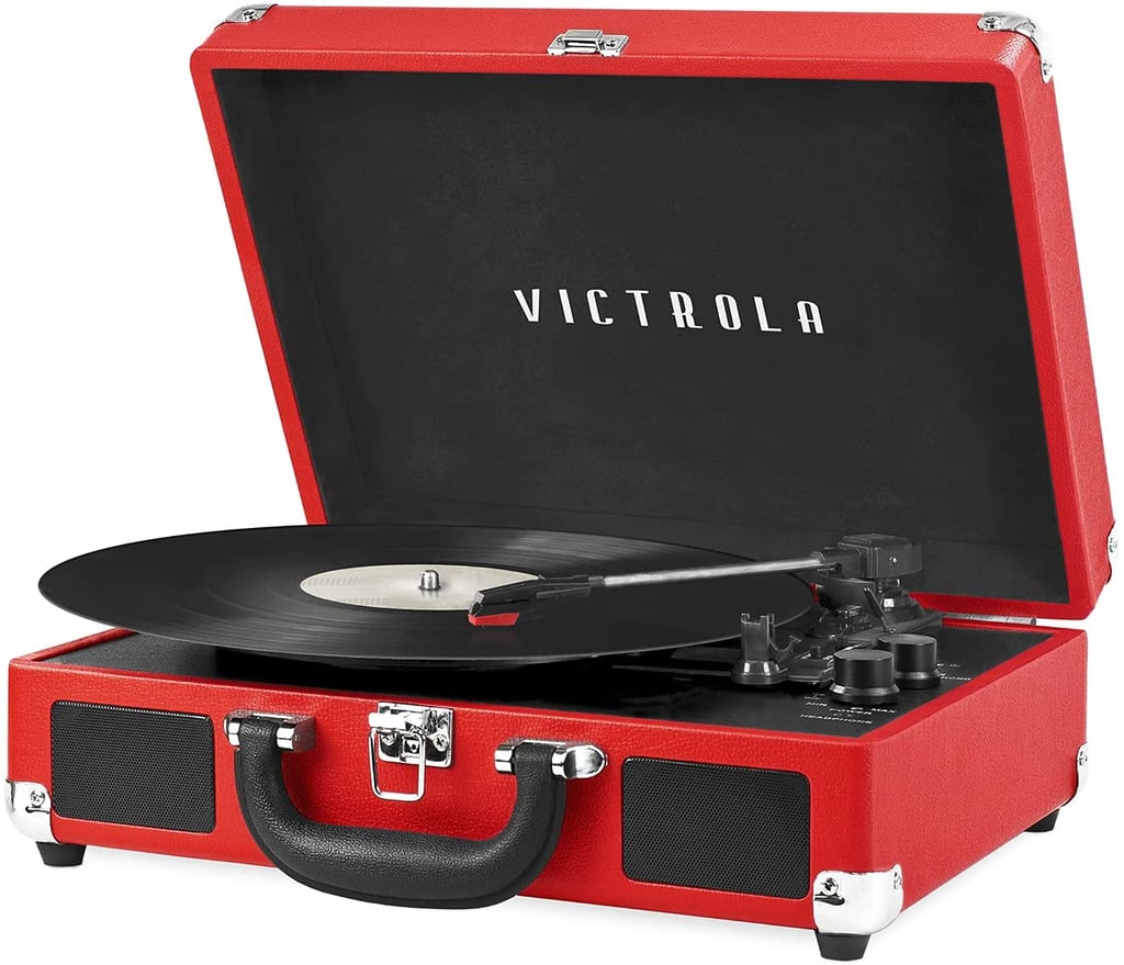 A Stylish Retro Speaker: Victrola Vintage 3-Speed Bluetooth Portable Suitcase Record Player