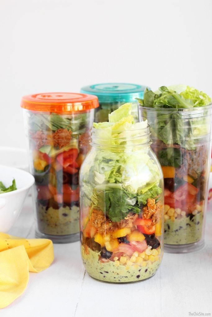 Mason Jar Taco Salad