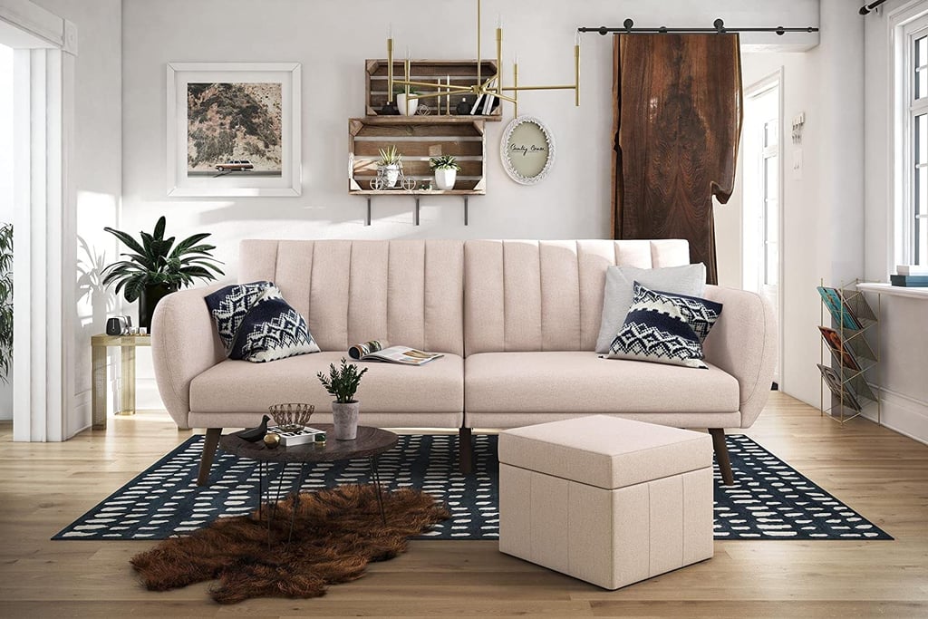 Novogratz Brittany Linen Futon Couch Best Cheap Sleeper Sofas 