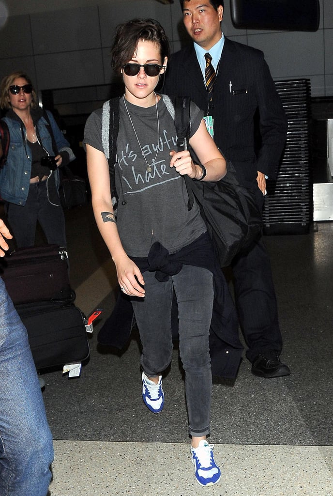 Kristen Stewart in an "It's Awful, I Hate It" T-Shirt