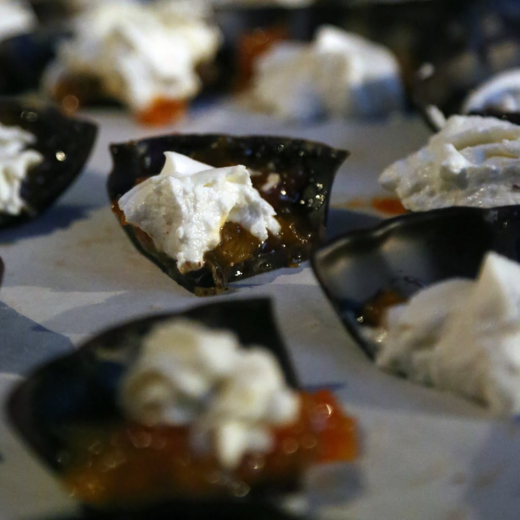 Dark Chocolate With Goat Cheese and Marmalade