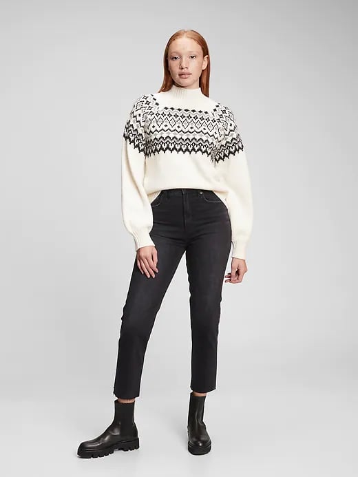 For a Slight Puff Sleeve: Gap Cosy Fair Isle Sweater