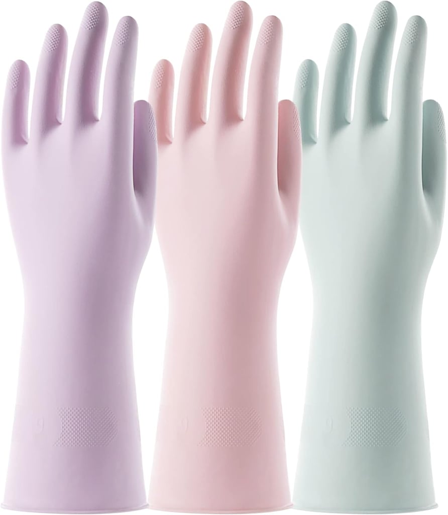 COOLJOB 3 Pairs Colorful Household Gloves ($11, originally $14)
Spring cleaning is a lot more tolerable when your tools are actually cute. These colorful gloves protect your hands while adding a little brightness to your routine, whether you're tackling dishes or deep-cleaning your space.
