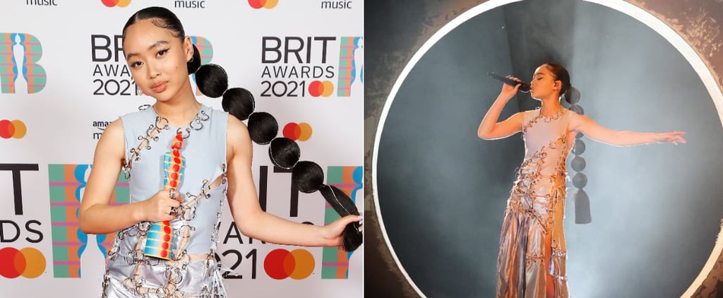 Griff's Jeweled Bubble Braid Hairstyle at the BRIT Awards