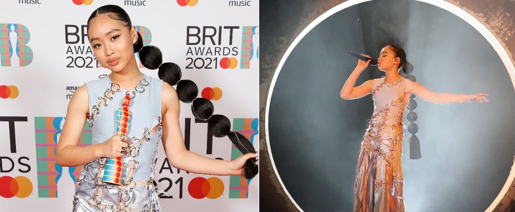 Griff's Jewel-Embellished Bubble Braid at the BRIT Awards