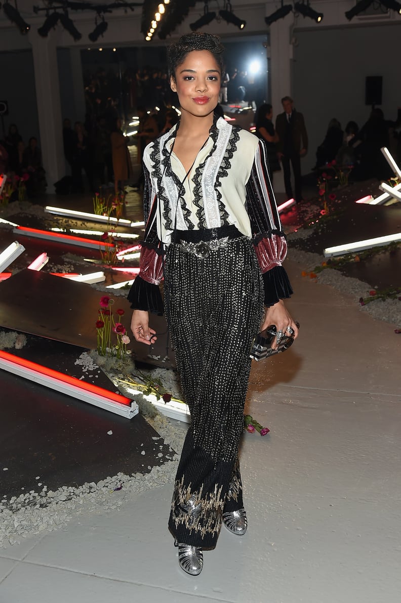 Tessa Thompson at the Fall 2016 Rodarte Fashion Show