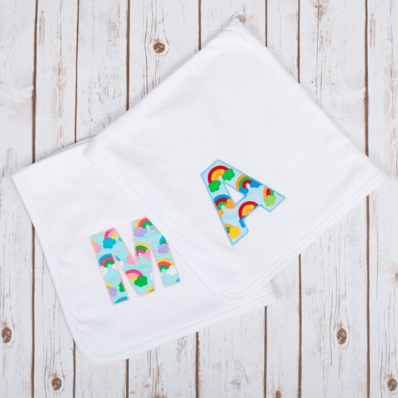 Personalized Rainbow Baby Blanket Rainbow Baby Gift Ideas POPSUGAR