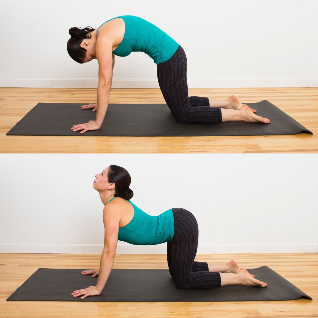 Cat Cow De Stressing Yoga Sequence POPSUGAR Fitness Photo 2