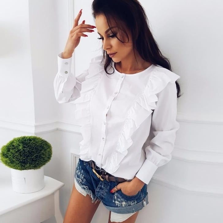 Button Down Blouses on Amazon
