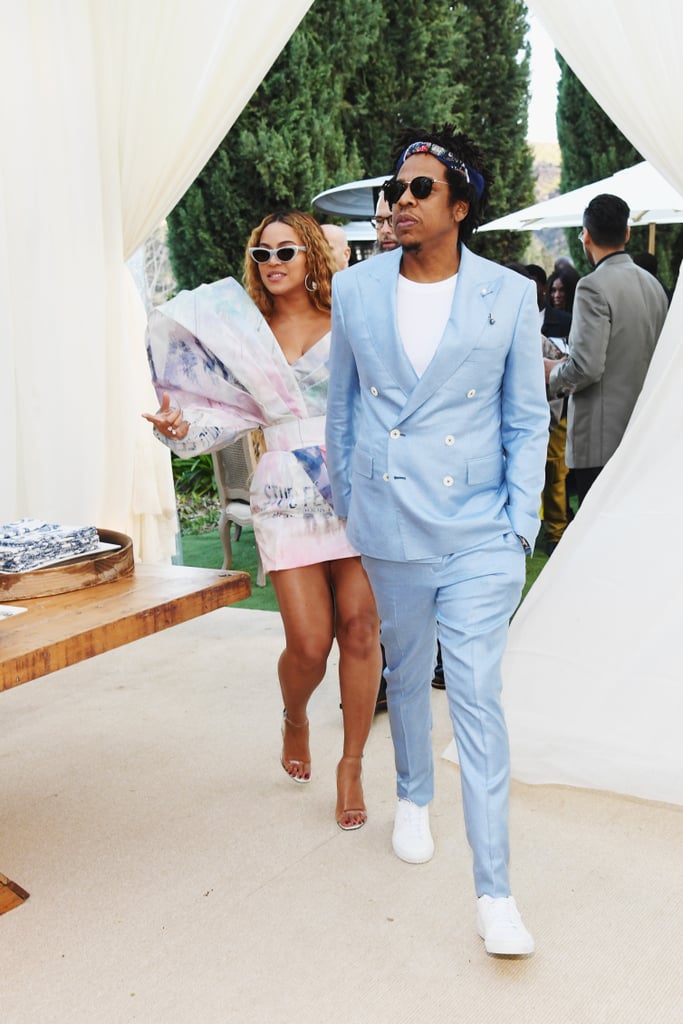 Beyoncé Balmain Dress and Heels at Roc Nation Brunch 2019