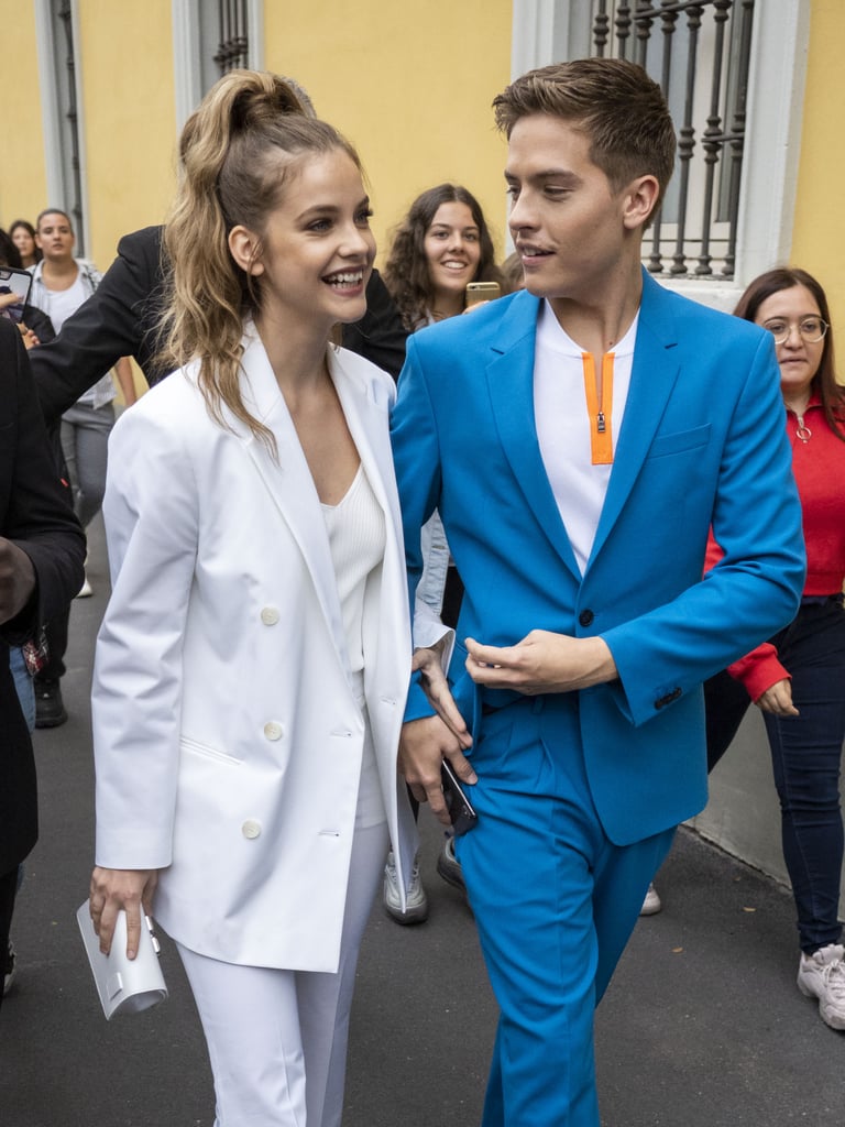 Barbara Palvin and Dylan Sprouse at Milan Fashion Week