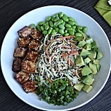 Tahini Bowl With Edamame and Courgette Noodles