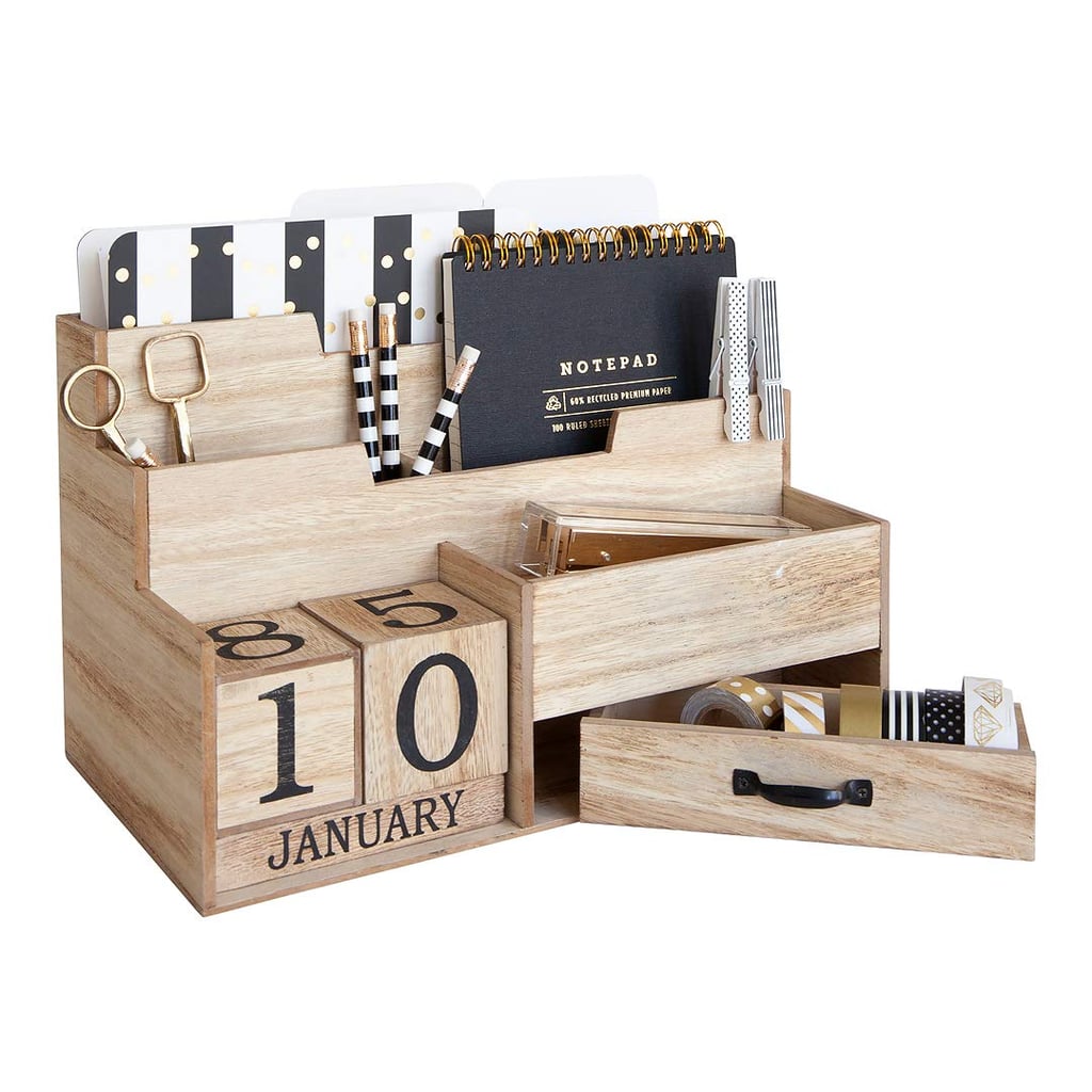 Wooden Desktop Organiser