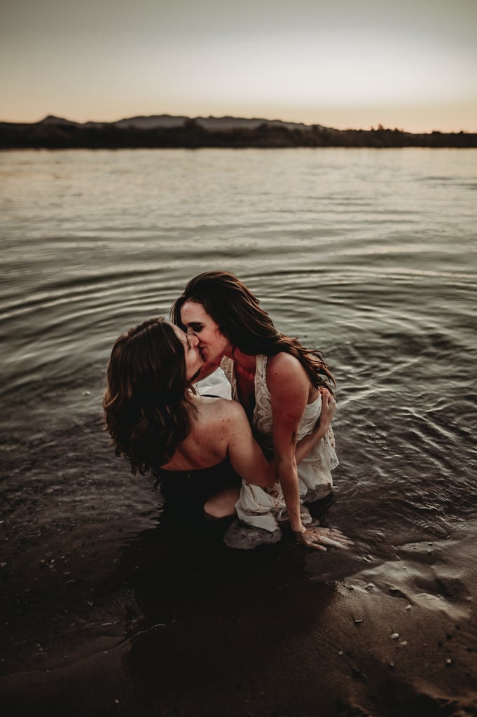 Sexy River Beach Engagement Photo Shoot